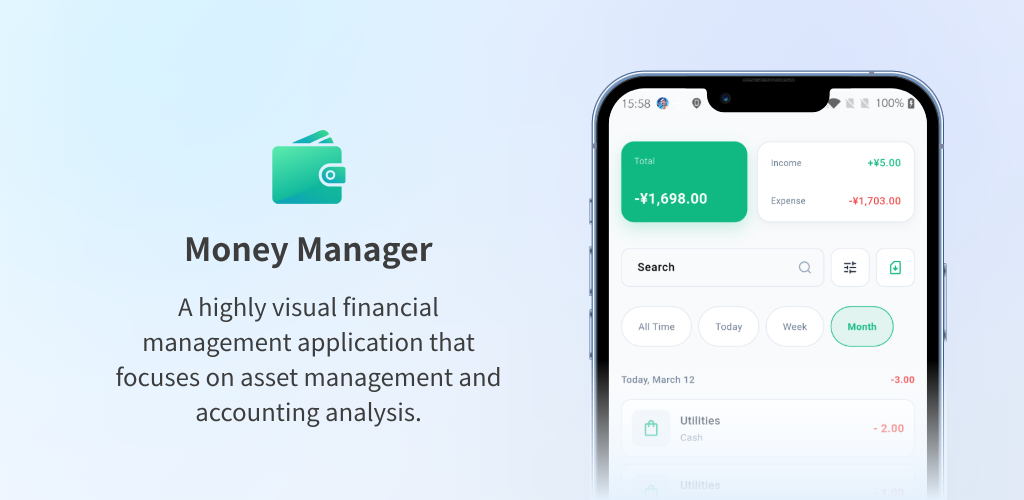 Money Manager Expense Tracker Banner